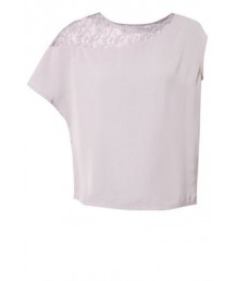 Off-The-Shoulder Lace Panel Tee